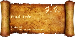 Futó Irén névjegykártya